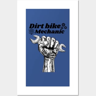 Dirt bike mechanic. Awesome Dirt bike/Motocross design. Posters and Art